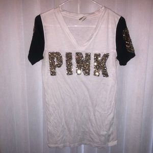 VS Pink Bedazzled T Shirt
